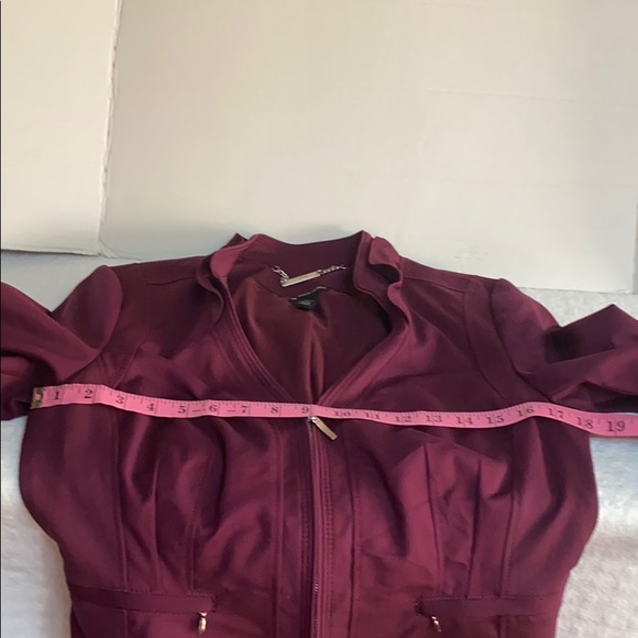 WHITE HOUSE BLACK MARKET MAROON BLAZER JACKET - Picture 8 of 9